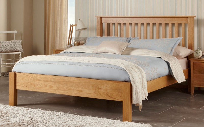 kích thước của giường ngủ gỗ sồi