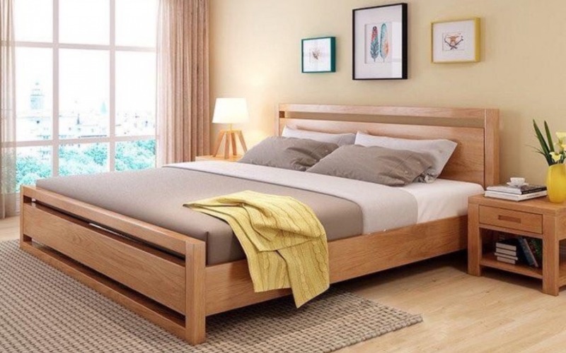 mẫu giường ngủ đơn giản hiện đại