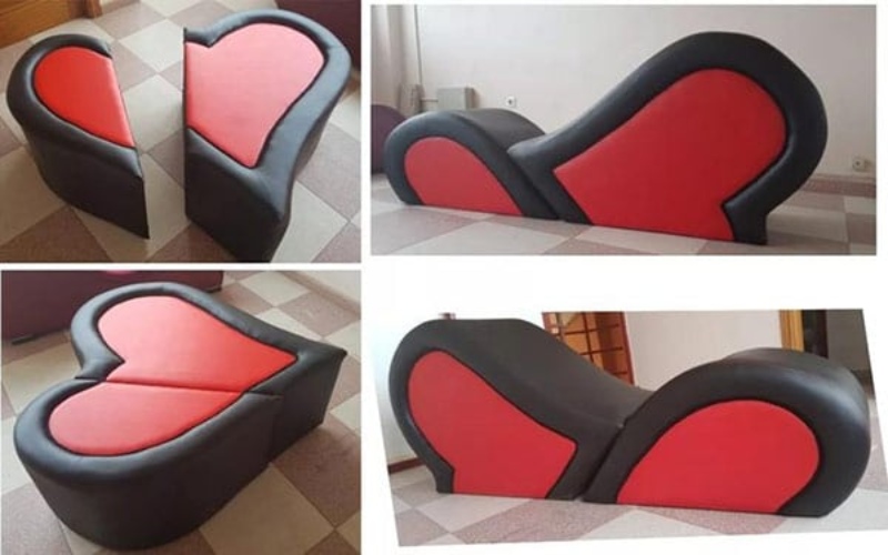 vệ sinh ghế tình yêu gấp gọn