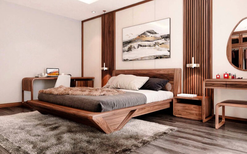 Vị trí đặt giường ngủ 2m 2m2