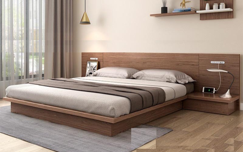 xu hướng giường ngủ đơn giản hiện đại