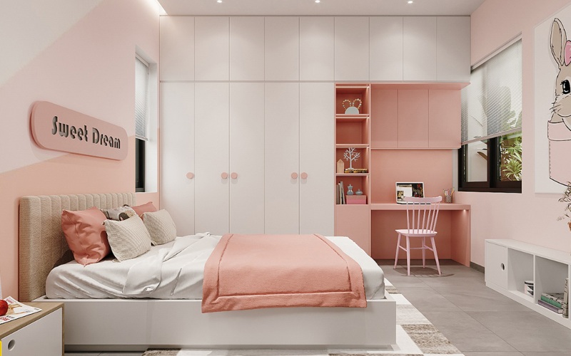 cach-trang-tri-giuong-ngu-cho-be-gai-10-tuoi