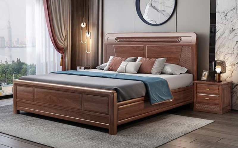 Giới thiệu giường ngủ gỗ tự nhiên hiện đại