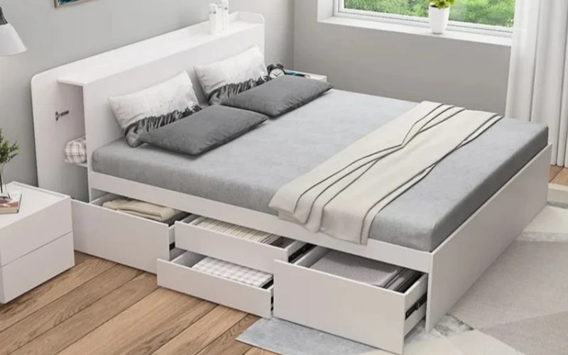 Giường có ngăn kéo chứa đồ