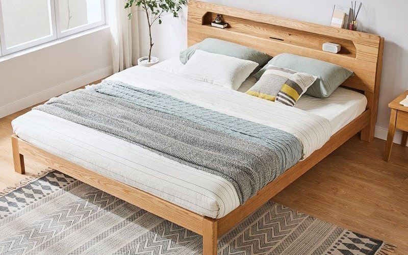 giường ngủ 1m2 x 2m gỗ công nghiệp