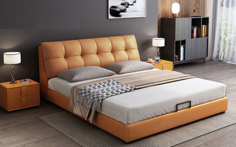 Giường ngủ bọc da hiện đại – Sự lựa chọn sang trọng cho không gian phòng ngủ