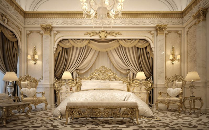 Giường ngủ cổ điển đẹp