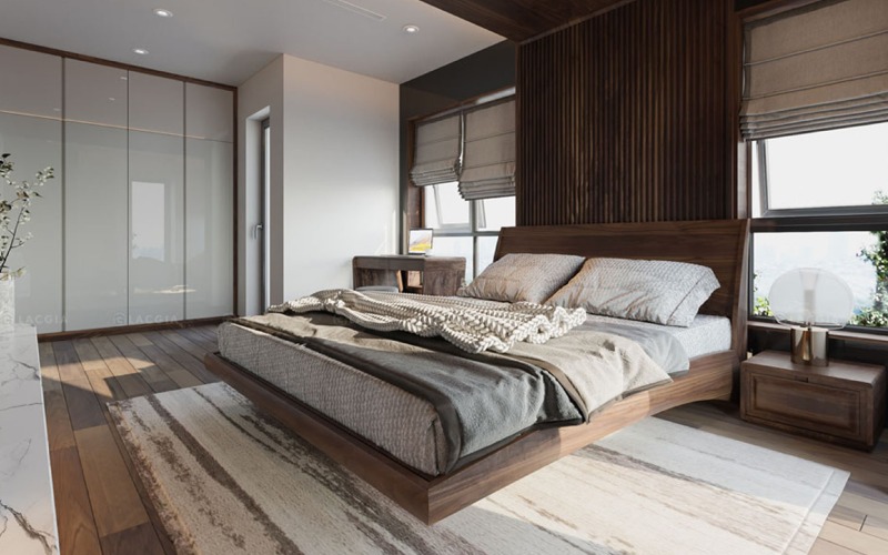 giường ngủ gỗ tự nhiên đẹp