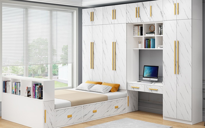 Giường ngủ kết hợp tủ quần áo – Giải pháp nội thất thông minh cho phòng ngủ hiện đại