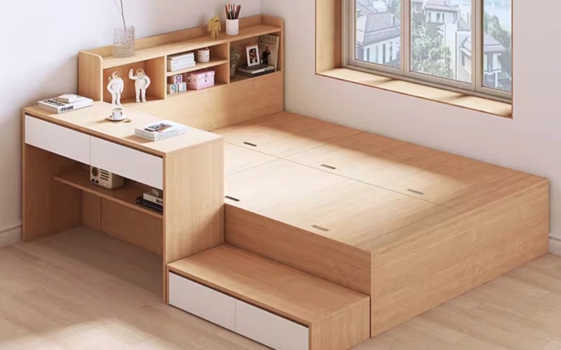 giường trẻ em kết hợp bàn học