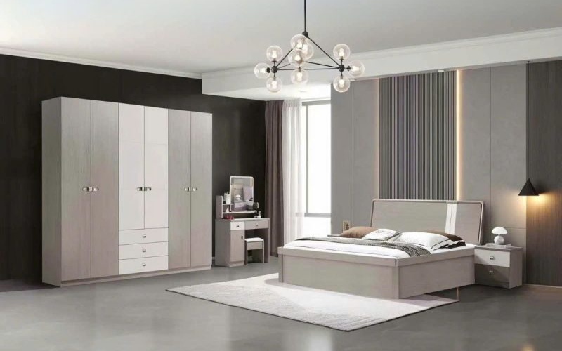 bộ giường tủ gỗ công nghiệp