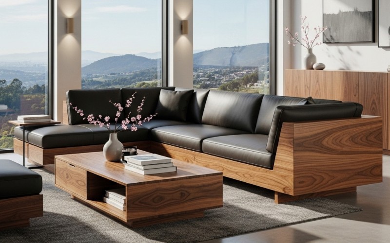 Cách bảo quản sofa chữ L gỗ óc chó