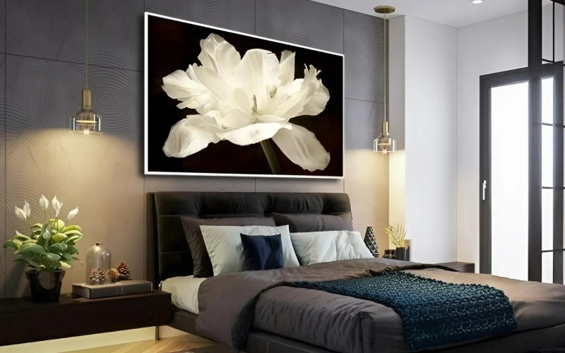 Cách treo tranh đầu giường đúng phong thủy