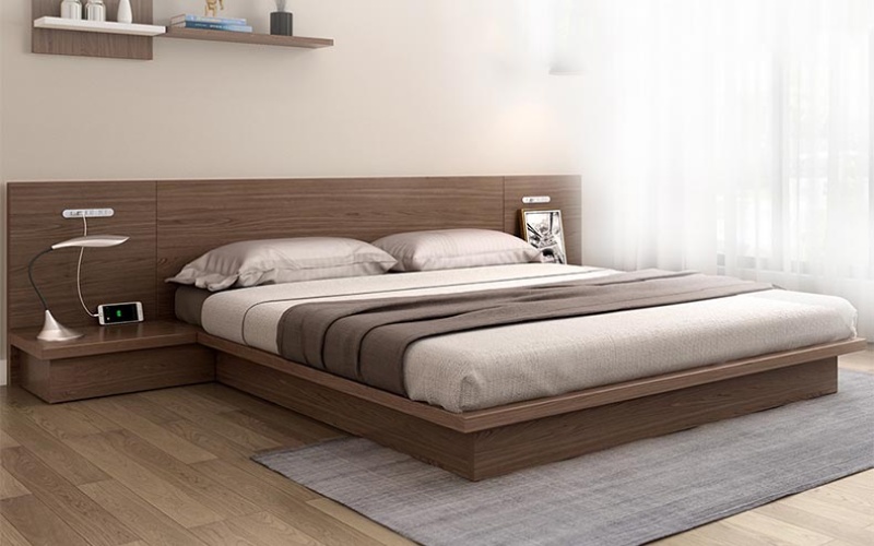 giường gỗ cao cấp phong cách nhật bản