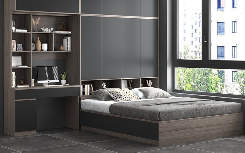 Giường ngủ MDF đẹp hiện đại