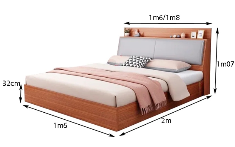 Kích thước giường ngủ 1m6 – Sự lựa chọn tiêu chuẩn cho không gian phòng ngủ hiện đại